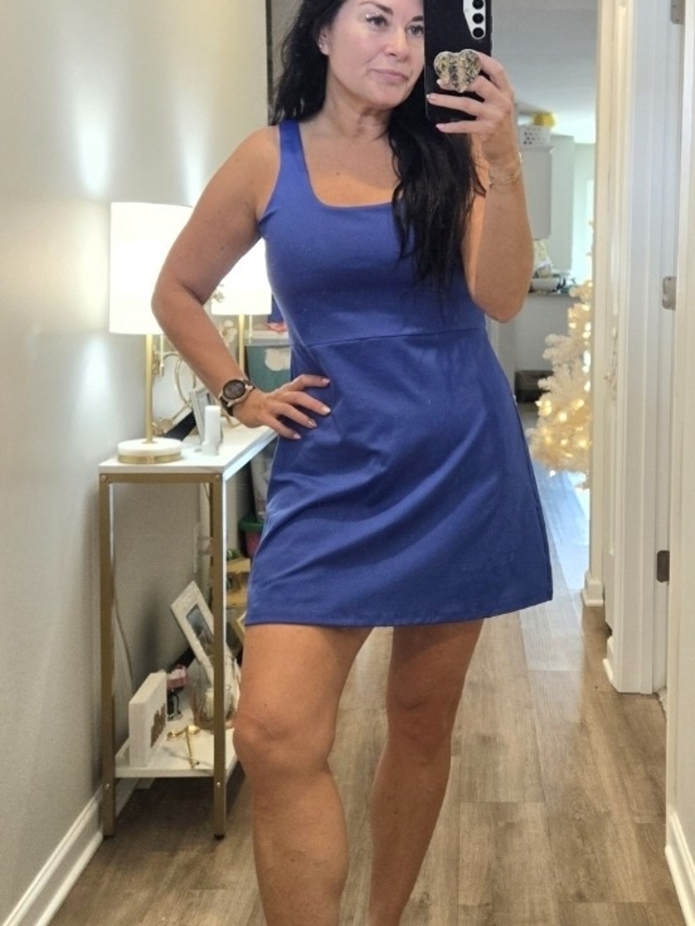 GAP Royal Blue Scoop Neck Sleeveless Mini Dress